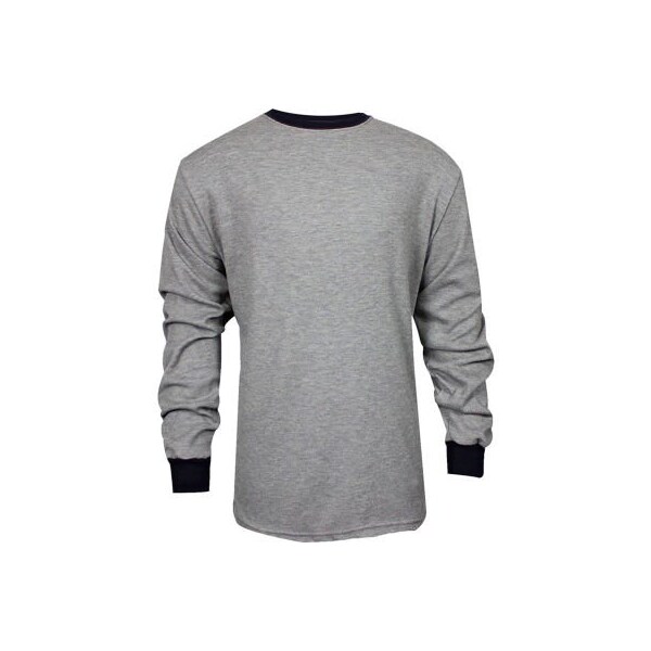 TECGEN CC Flame Resistant Long Sleeve T-Shirt, XL, Gray,